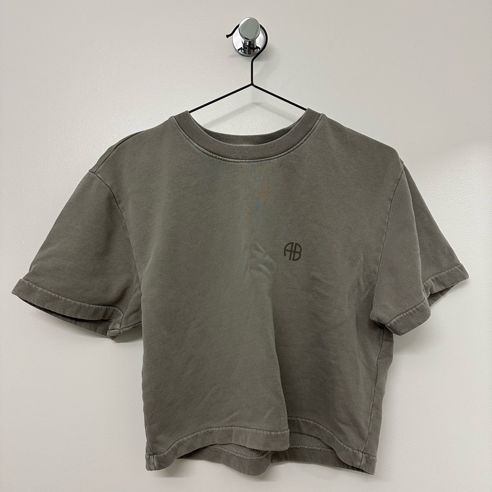 Anine Bing Logo Cotton T-Shirt